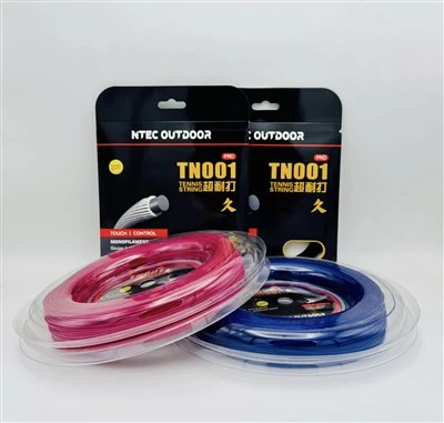 Høykvalitets 1,25 mm tennisstreng, 200 m lang treningsstreng, mykt polyestermateriale tennisracketstreng